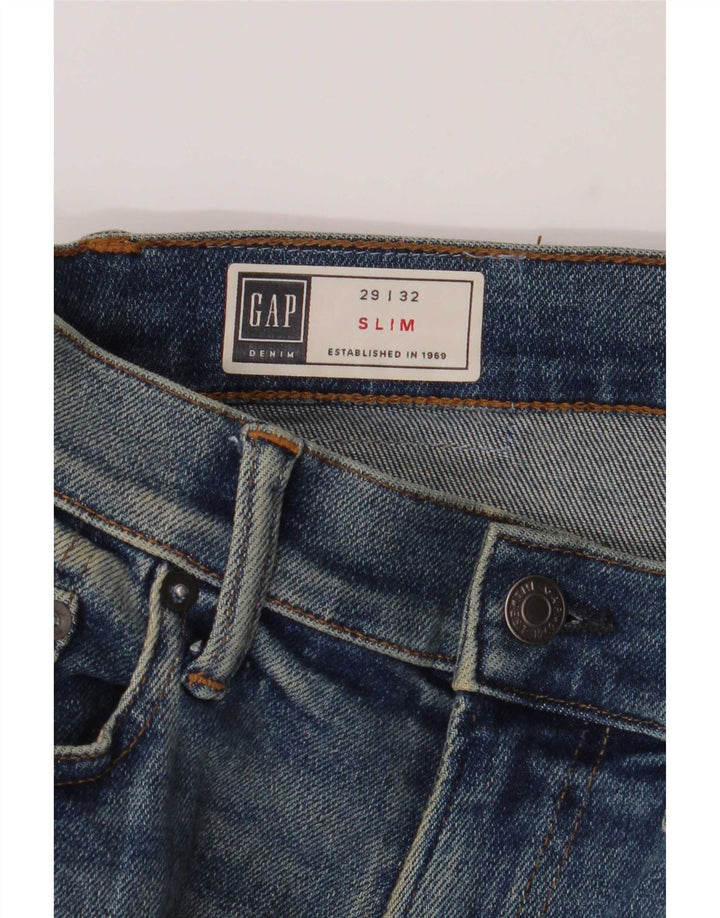Gap Herre Slim Jeans W29 L32 Blå Bomuld