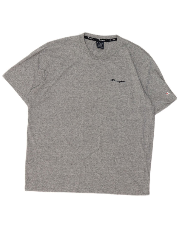 Champion Herre T-Shirt Top 4XL Grå Flecked