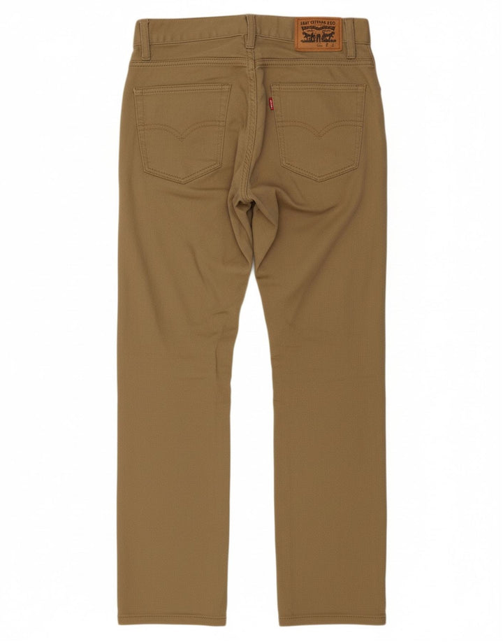 LEVI'S Boys 511 Slim Jeans 13-14 Years W27 L27 Brown Cotton