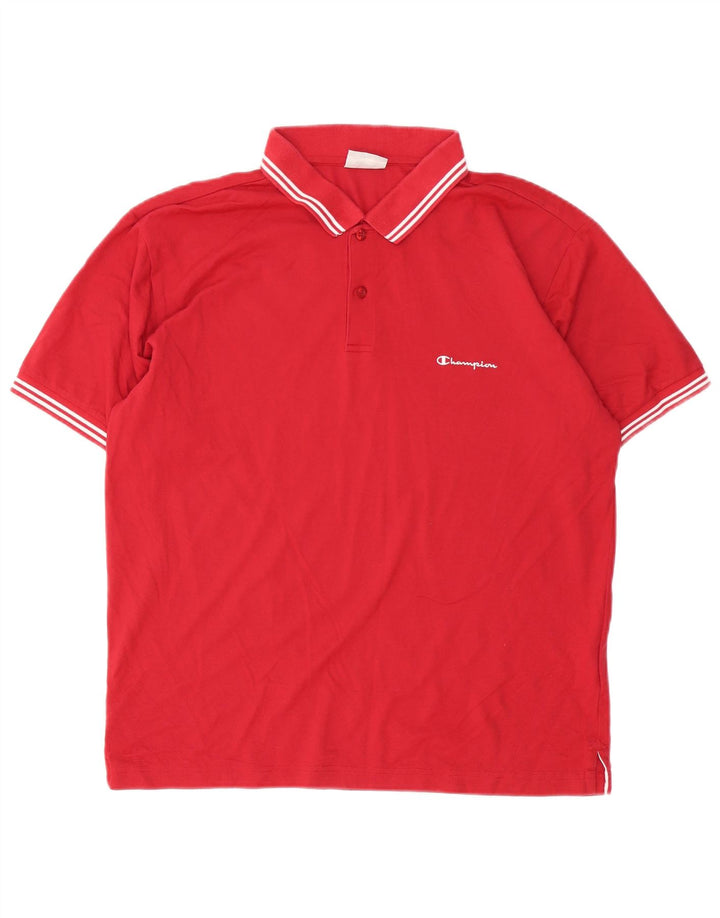 CHAMPION Herre poloshirt Stor rødstribet bomuld