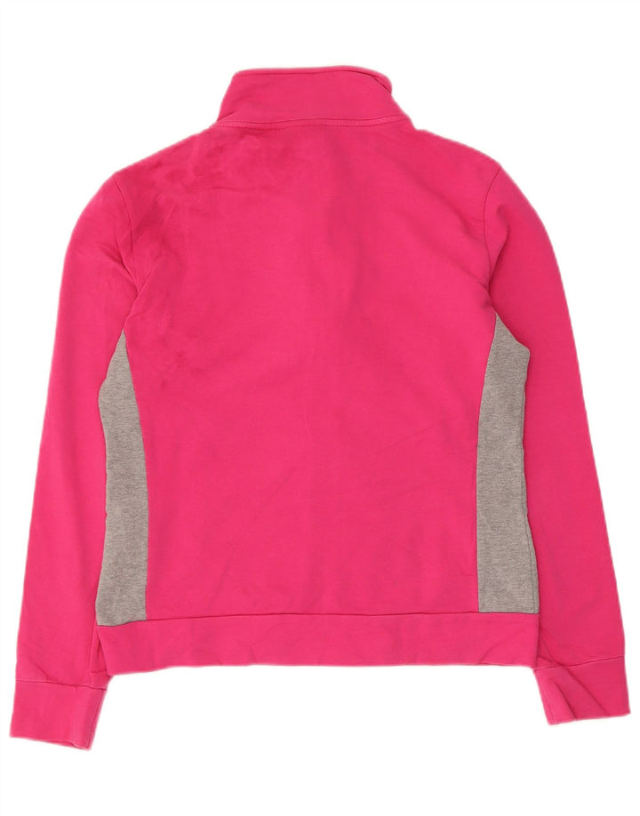 ELLESSE Træningsdragt topjakke til kvinder UK 12 Medium Pink Colourblock Bomuld