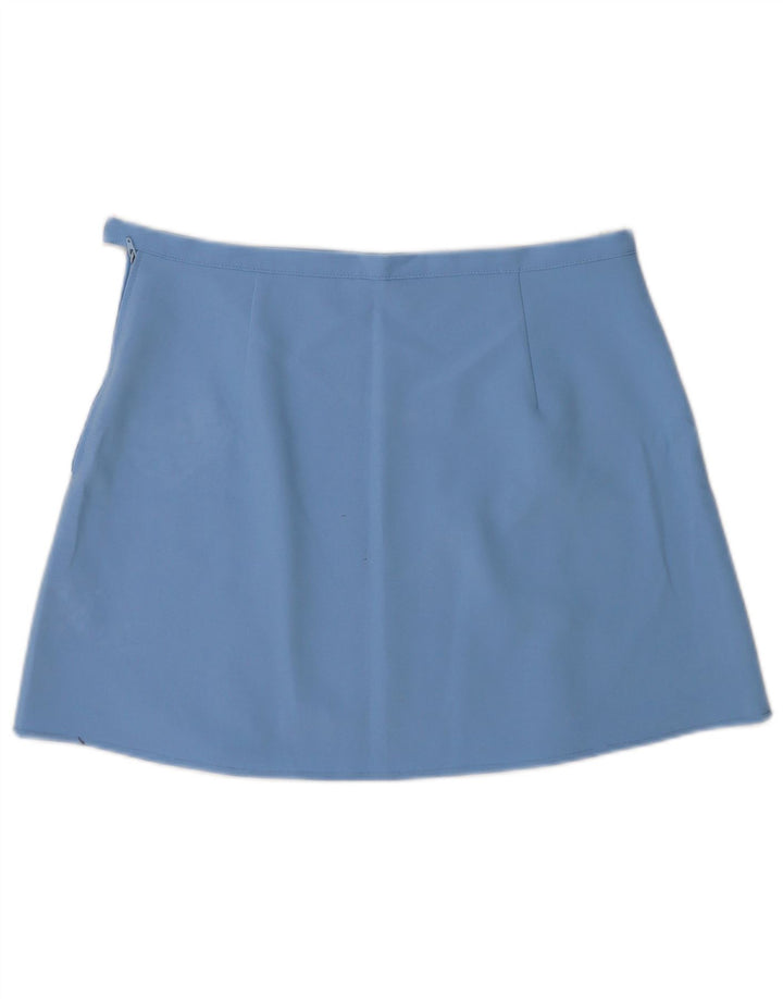 Benetton Dame Mini-nederdel IT 46 Large W31 Blue Polyester