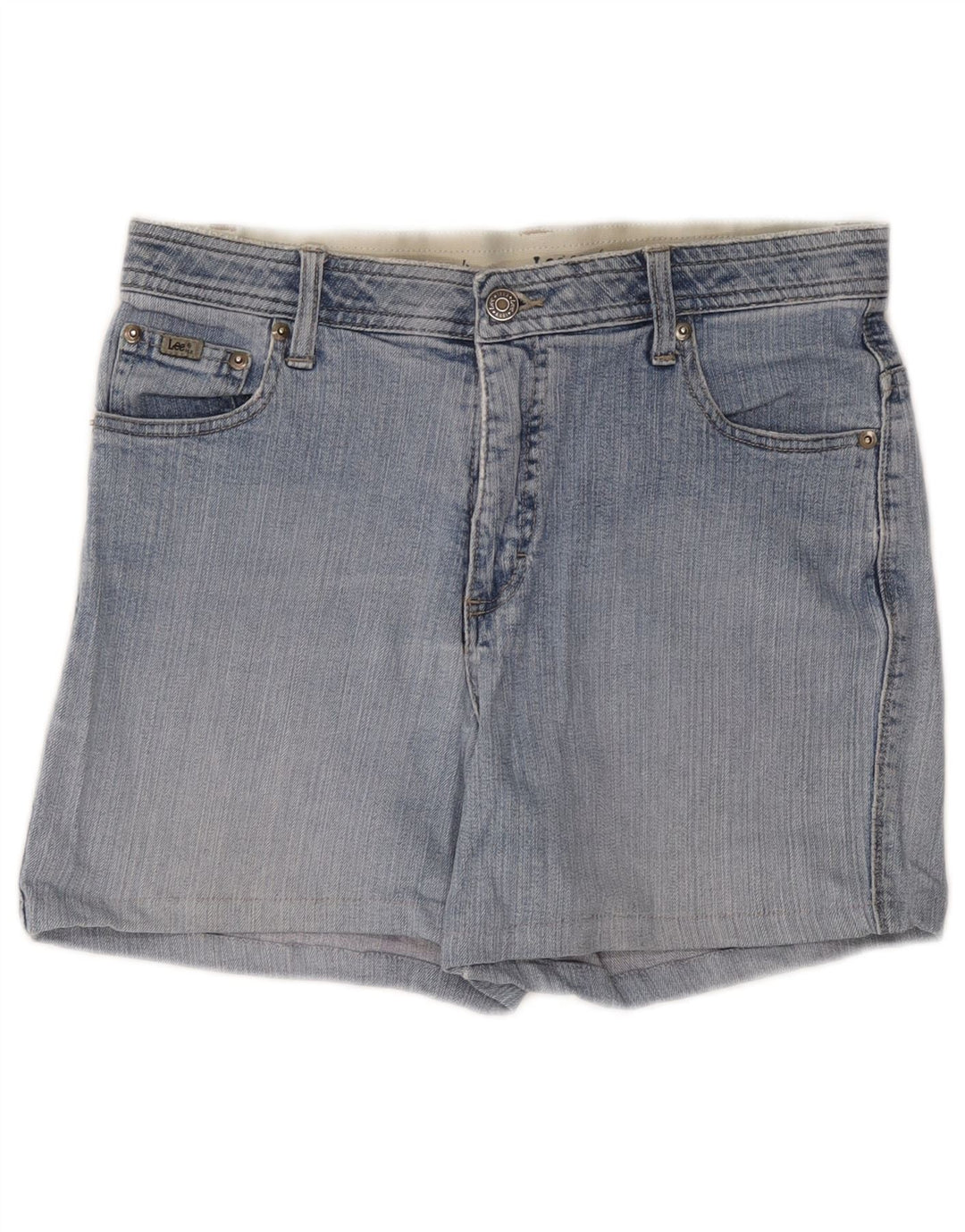 LEE Dame denim Shorts US 10 Large W34 Blue Cotton