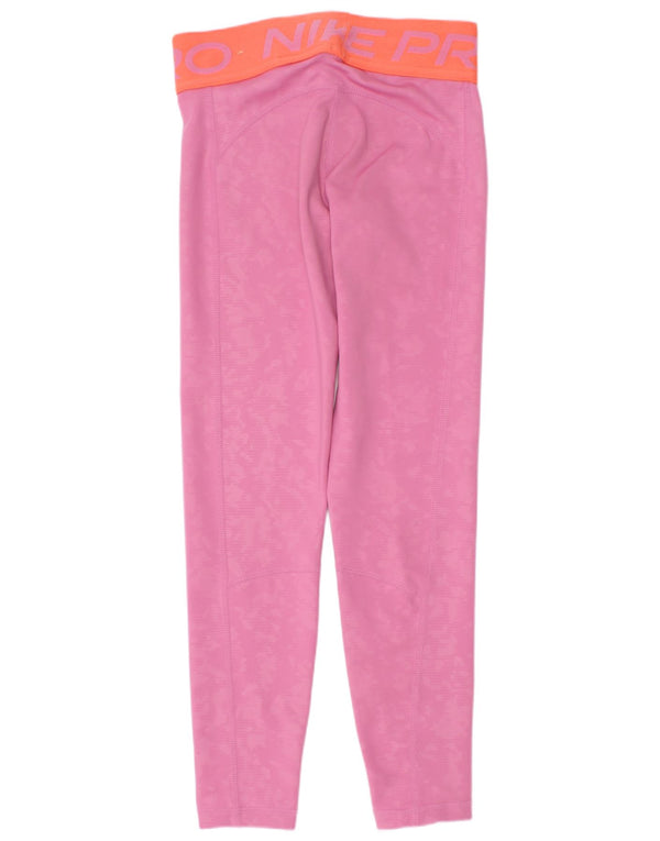 Nike Piger Dri Fit Grafiske Leggings 5-6 år XS Pink Camouflage Polyester