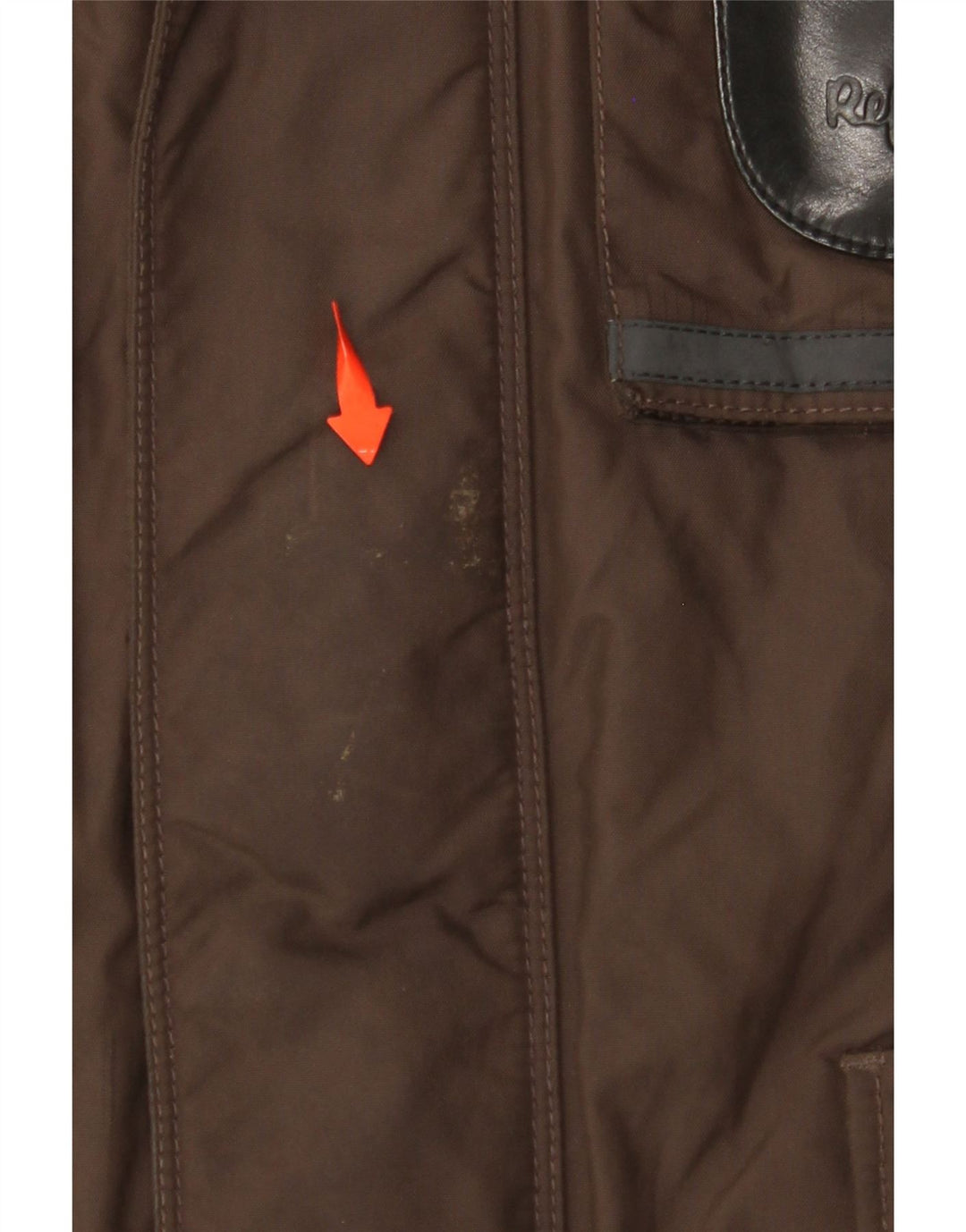 REFRIGIWEAR Herre Utility Jacket UK 40 Large Brown Colourblock Polyamid