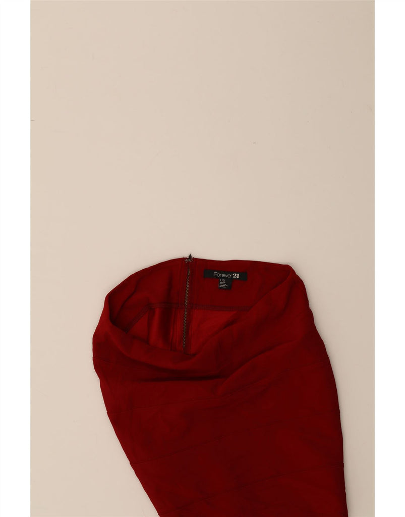 FOREVER 21 Womens Mini Skirt Large W32  Red Polyester Vintage Forever 21 and Second-Hand Forever 21 from Messina Hembry 
