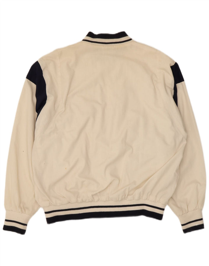 Trigema Bomberjakke til mænd IT 52 XL Hvid Colourblock Polyester