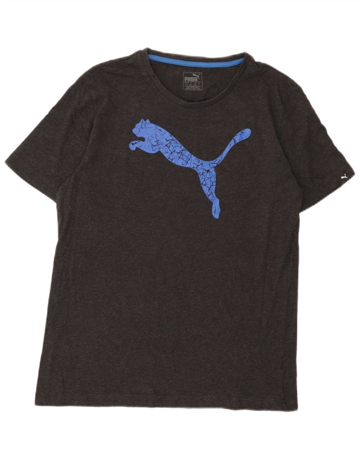 Puma Herre grafisk T-shirt Top mellemgrå