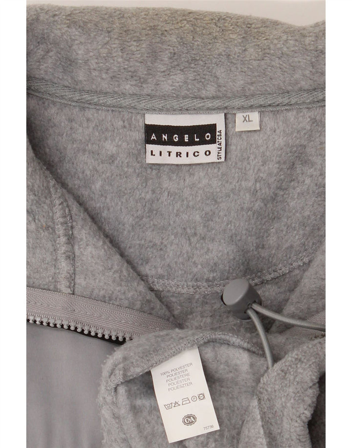 ANGELO LITRICO Mens Fleece Gilet UK 42 XL Grey Polyester Vintage Angelo Litrico and Second-Hand Angelo Litrico from Messina Hembry 