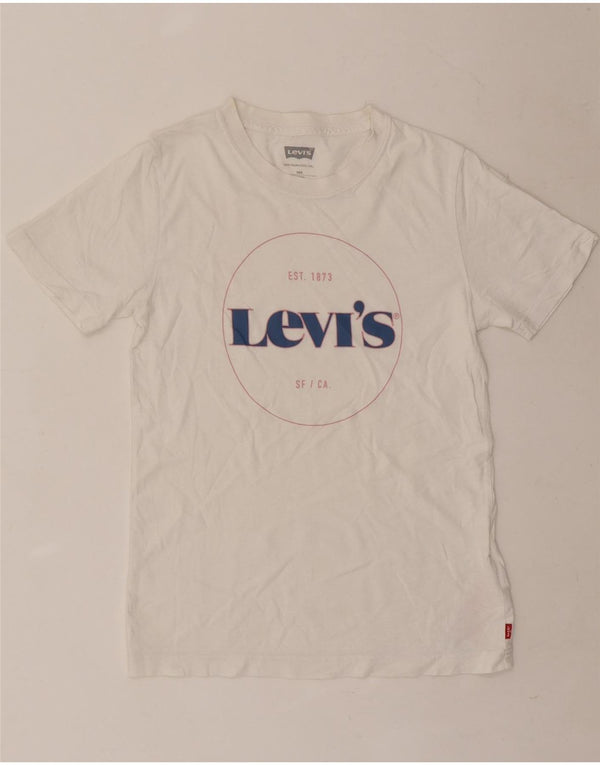 Levi's Boys Grafisk T-Shirt Top 13-14 År Hvid Bomuld