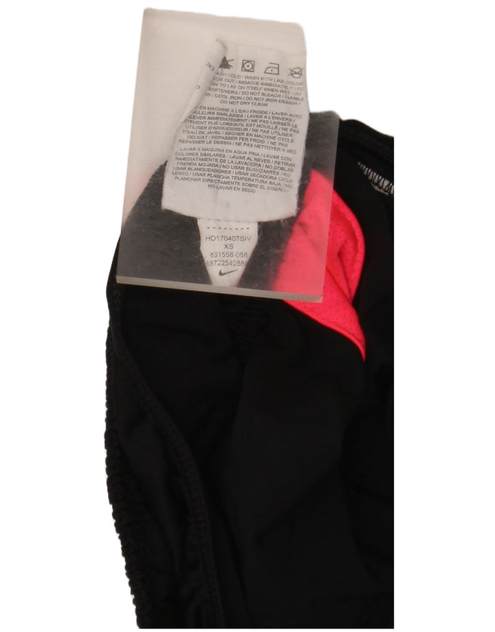 Nike sportsshorts til kvinder UK 6 XS Sort Colourblock Polyester