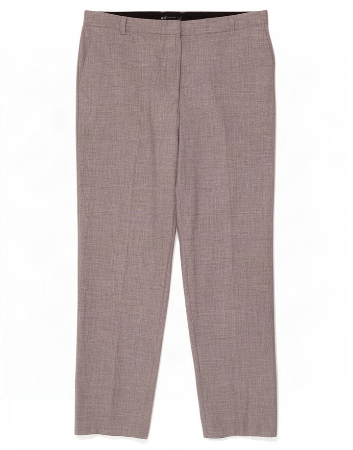 Marks & Spencer jakkesætsbukser til kvinder UK 16 Large W34 L30 Grå polyester