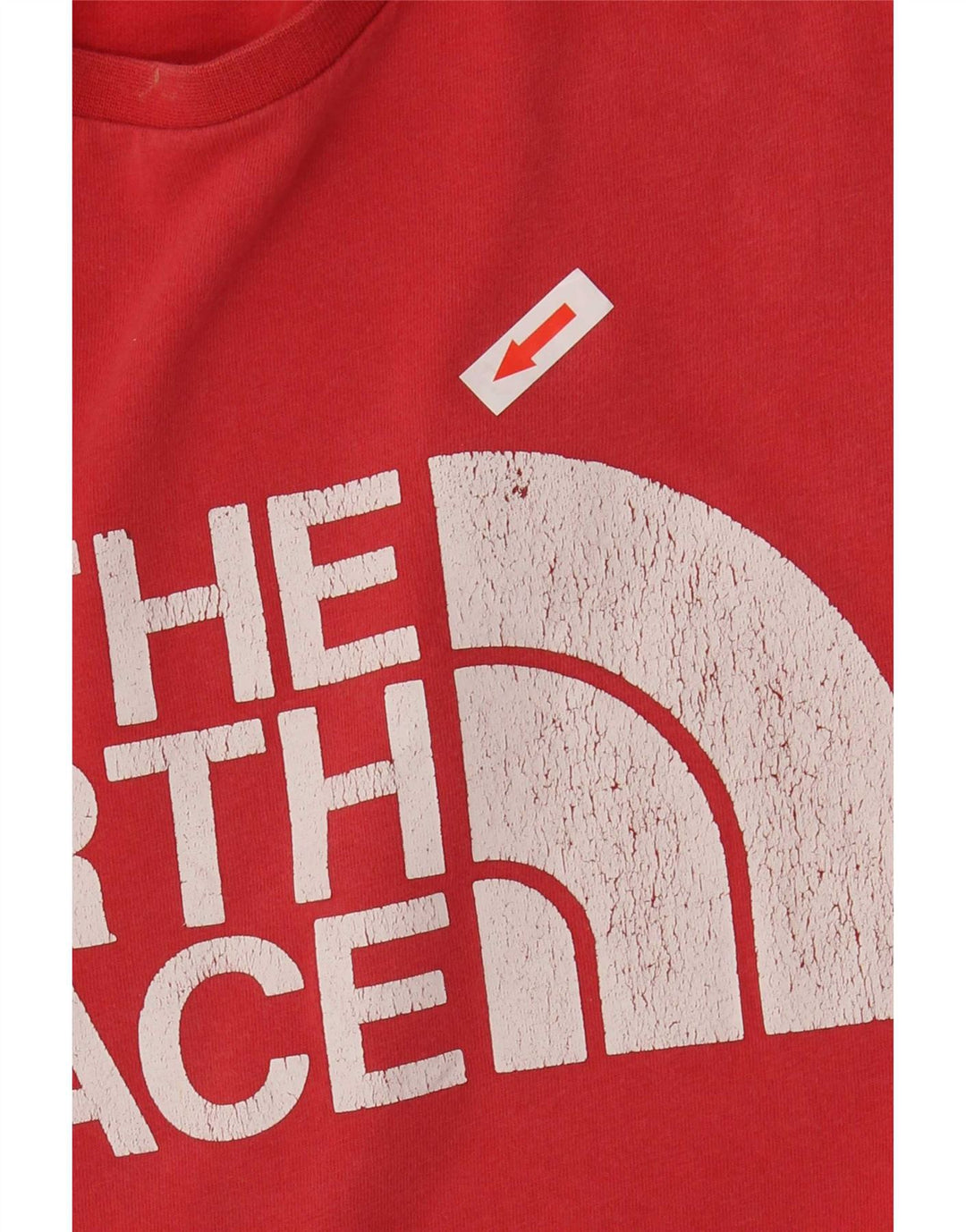 The North Face Herre grafisk T-shirt Top Medium Rød Bomuld