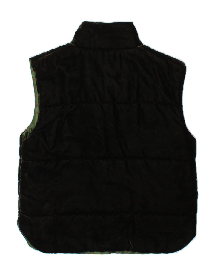 VINTAGE Womens Gilet IT 42 Medium Green Viscose Vintage Vintage and Second-Hand Vintage from Messina Hembry 