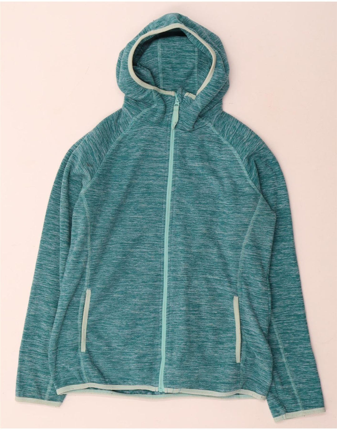 Mountain Warehouse Dame Fleecejakke UK 12 Medium Turkis Flecked