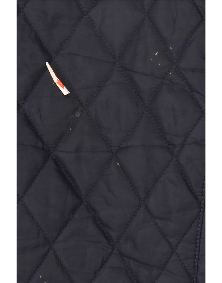Zara Herre Hættejakke quiltet UK 40 Large Navy Blue