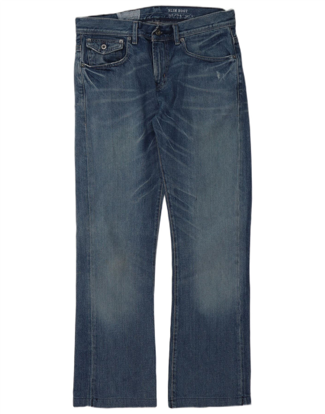 Levi's Dame Slim Bootcut Jeans W32 L31 Blå Bomuld