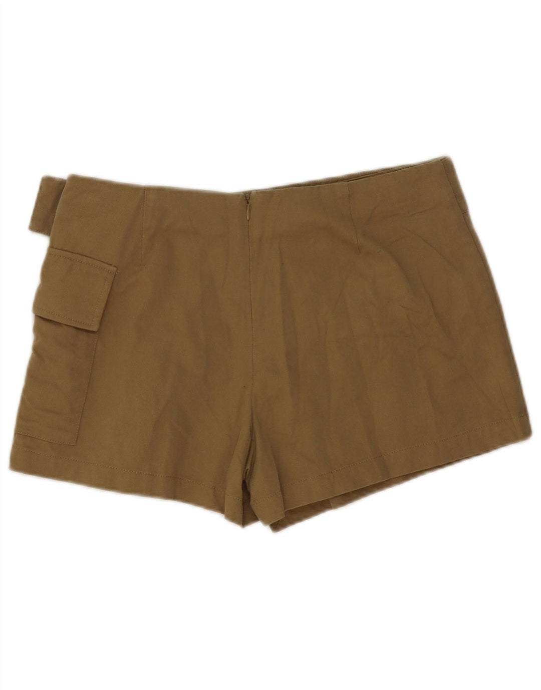 Zara Dame Cargo Shorts Medium W28 Khaki Bomuld