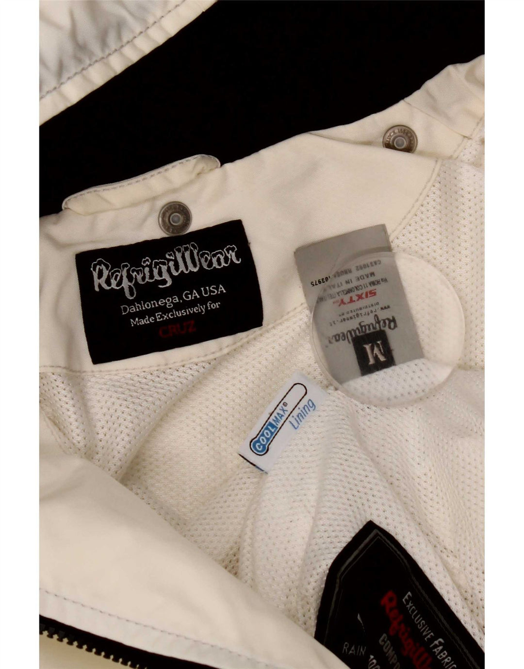 Refrigiwear Womens Crop Regnjakke med hætte UK 12 Medium White Polyamid