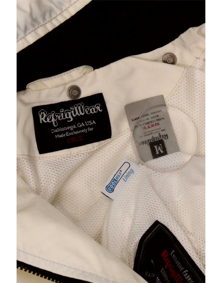 Refrigiwear Womens Crop Regnjakke med hætte UK 12 Medium White Polyamid