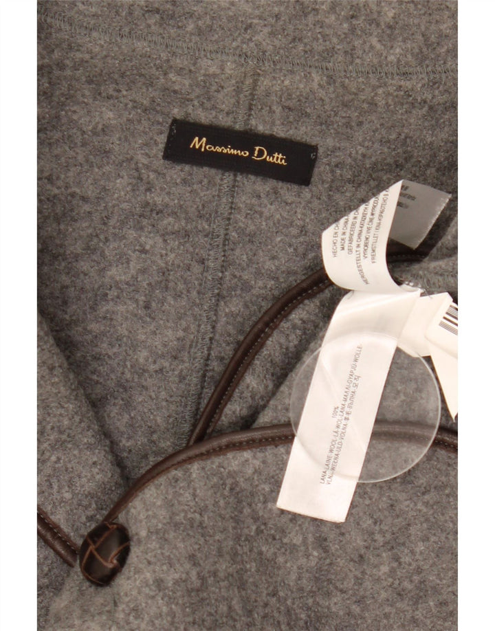 Massimo Dutti Dame 2 Knaps Blazer Jakke EU 42 Stor Grå Uld