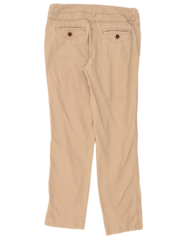 Fat Face Dame Slim Fit Chino Bukser UK 10 Small W32 L30 Beige Bomuld