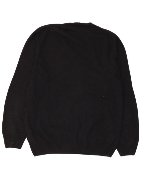 Guess By Marciano Dame V-hals sweater UK 18 XL Sort Uld