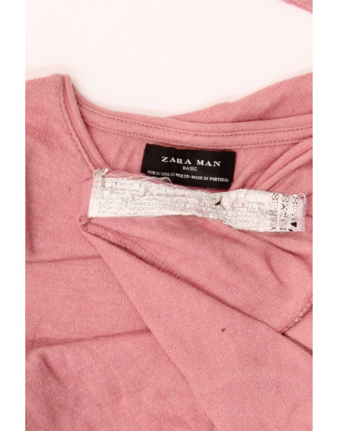 Zara Herre Top Langærmet Lille Pink Polyester