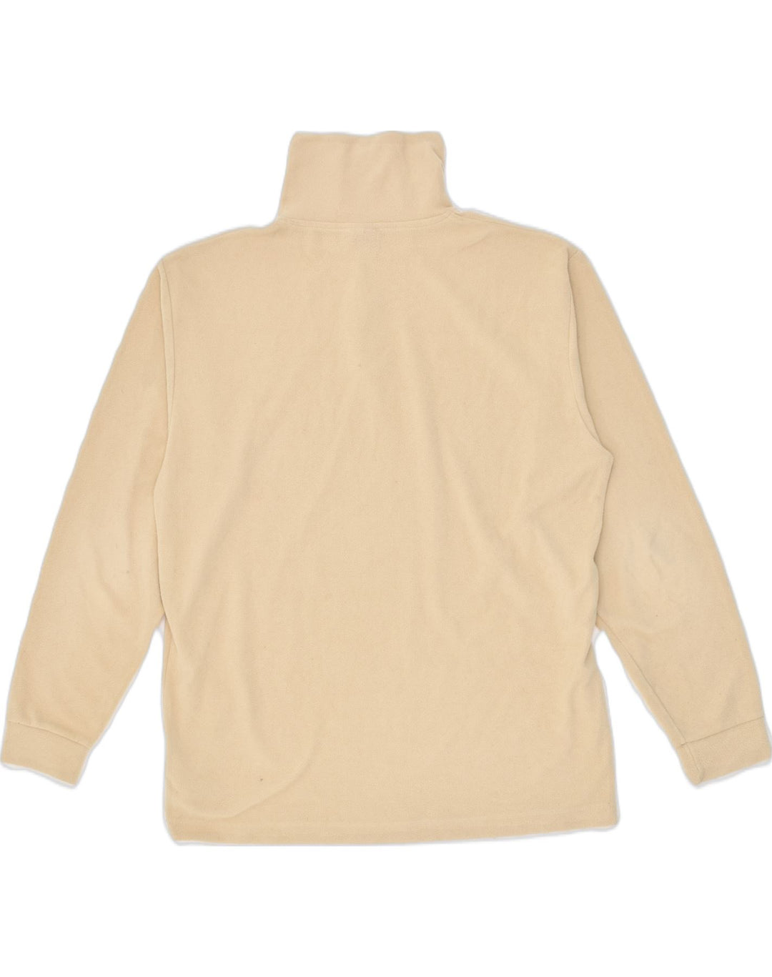 INVICTA Mens Zip Neck Fleece Jumper Large Beige Polyester Vintage Invicta and Second-Hand Invicta from Messina Hembry 