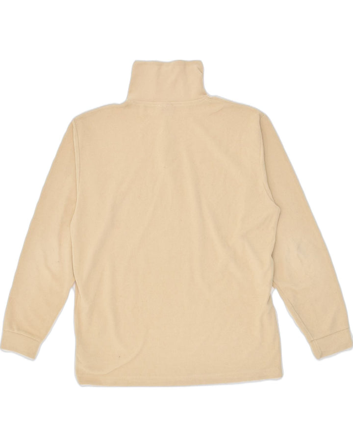 INVICTA Mens Zip Neck Fleece Jumper Large Beige Polyester Vintage Invicta and Second-Hand Invicta from Messina Hembry 