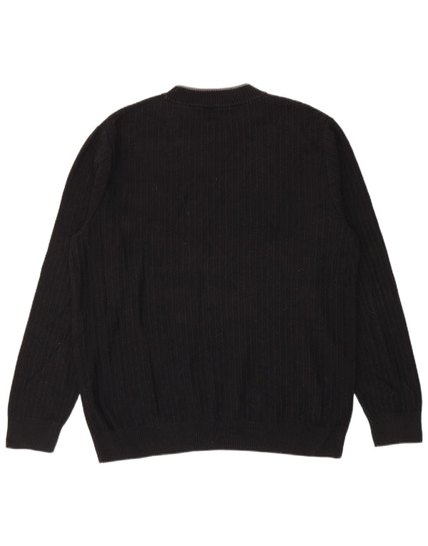 Fred Perry Herre sweater med rund hals XL sort bomuld