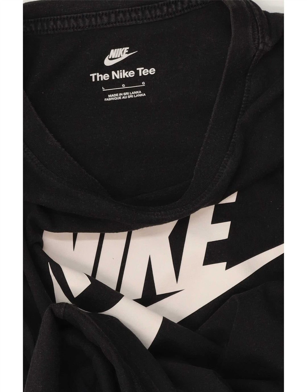 Nike grafisk T-shirt top til mænd, stor sort