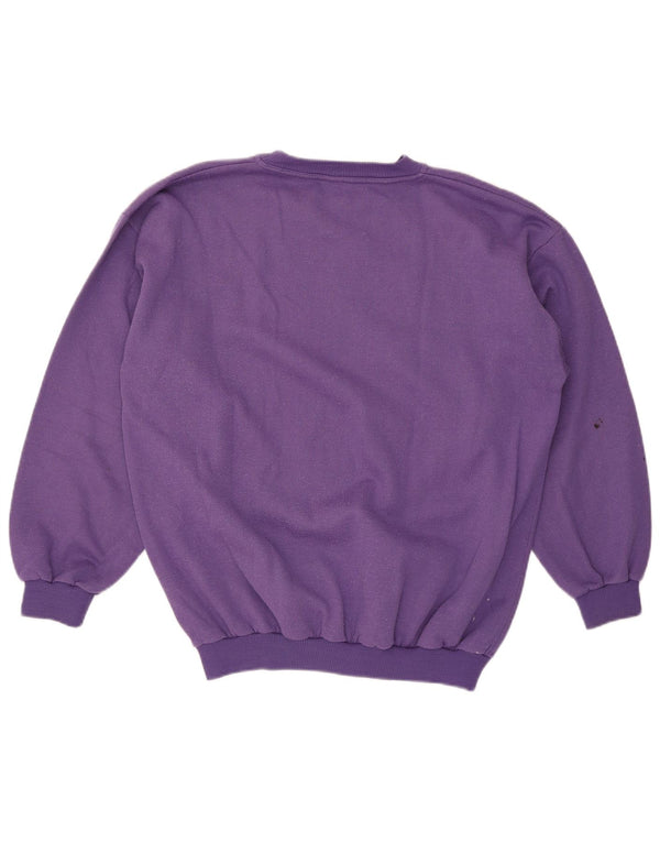 Vintage Womens Graphic Sweatshirt Jumper UK 18 XL Lilla