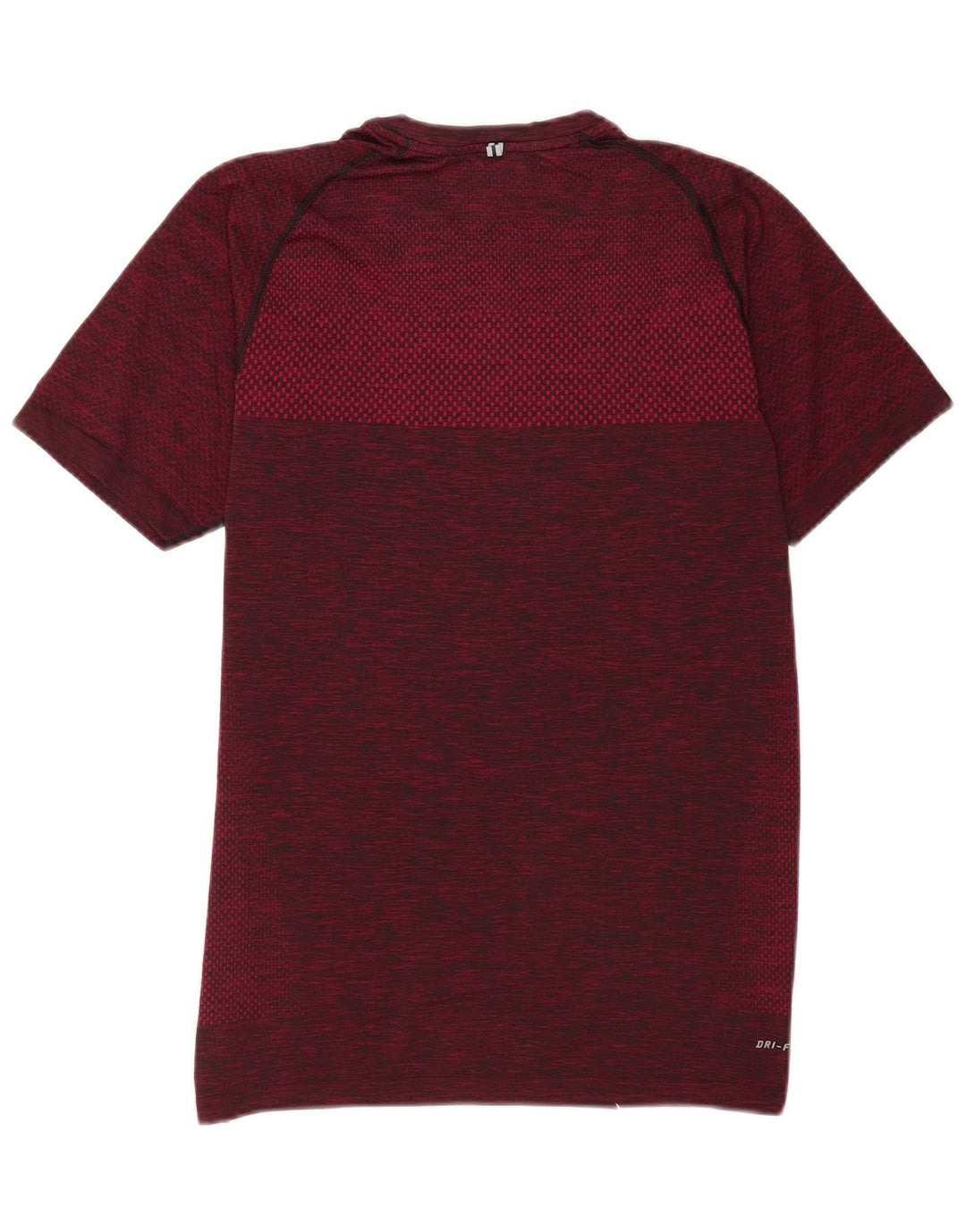 Nike Herre Dri Fit T-shirt Top Medium Burgundy Flecked