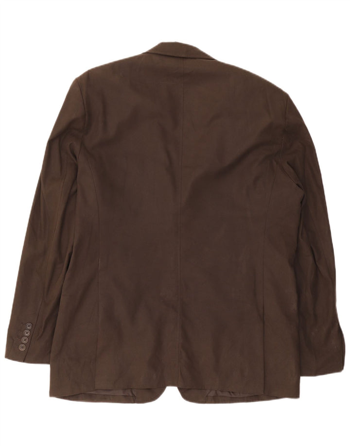 Zara Herre 2-knaps blazerjakke EU 54 XL Brun