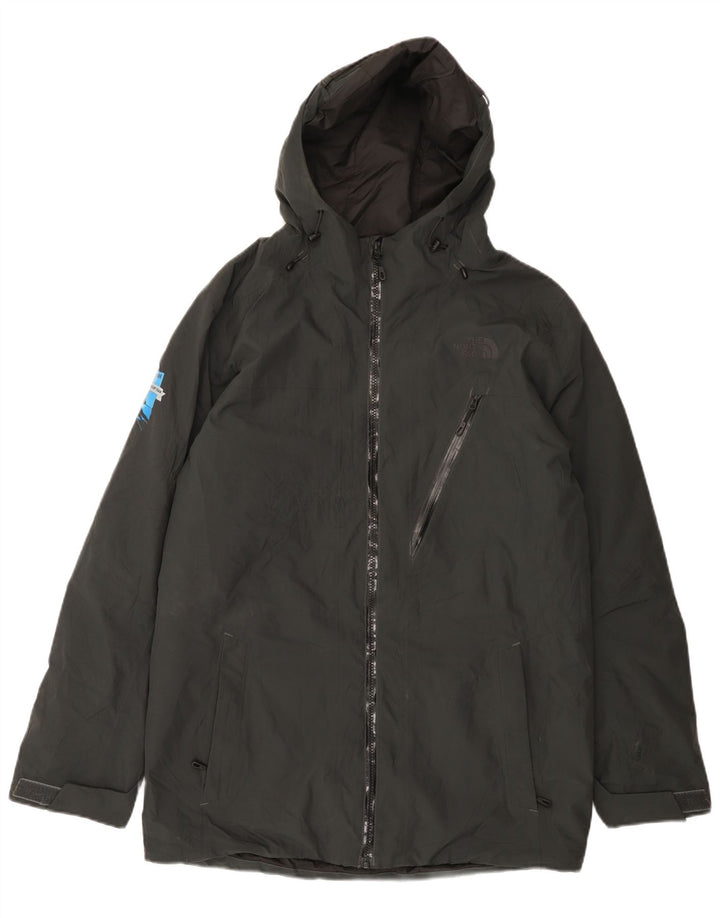 The North Face Herre Grafisk Hooded Windbreaker Jacket UK 38 Medium Grey