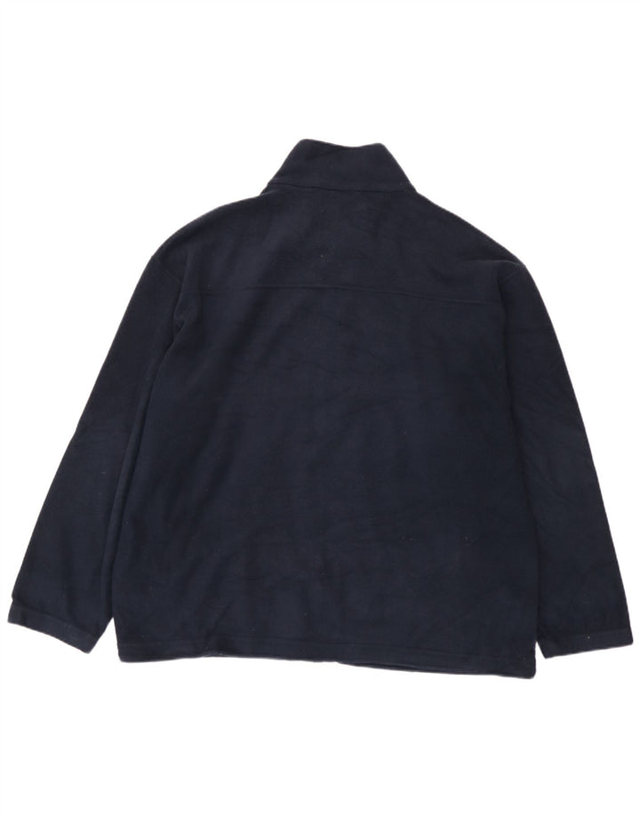 Marks & Spencer Herre Fleecejakke UK 42 XL Navy Blue Polyester