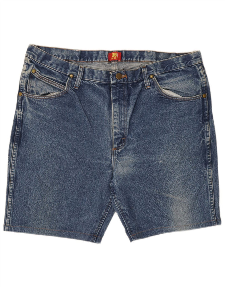 Wrangler Denim Shorts til mænd W38 XL Blå Bomuld