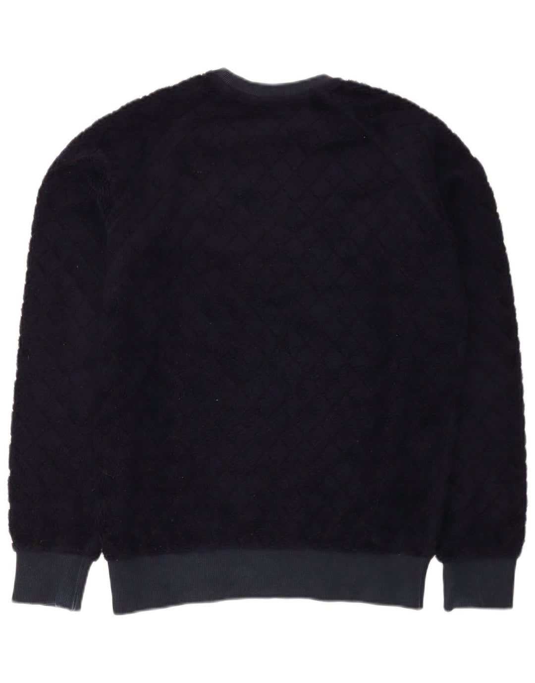 MSGM Herre Sweatshirt Jumper Small Navy Blue Argyle/Diamond Wool