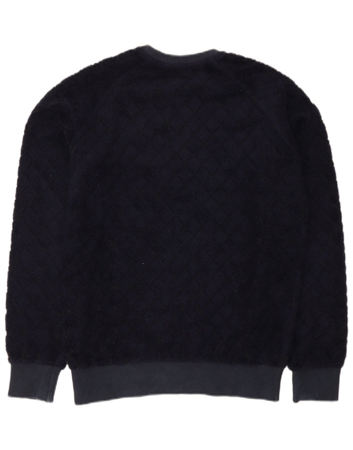 MSGM Herre Sweatshirt Jumper Small Navy Blue Argyle/Diamond Wool