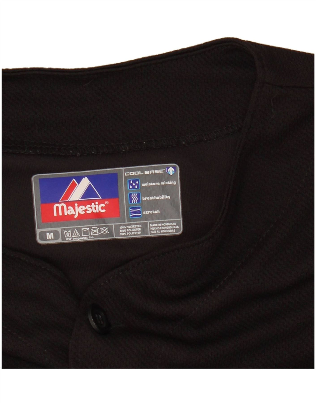 MAJESTIC Boys Colorado Rockies Grafisk Jersey Top 13-14 år Medium Sort