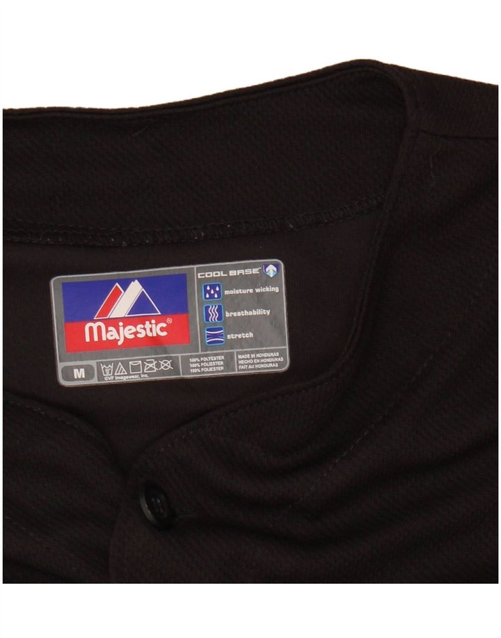 MAJESTIC Boys Colorado Rockies Grafisk Jersey Top 13-14 år Medium Sort