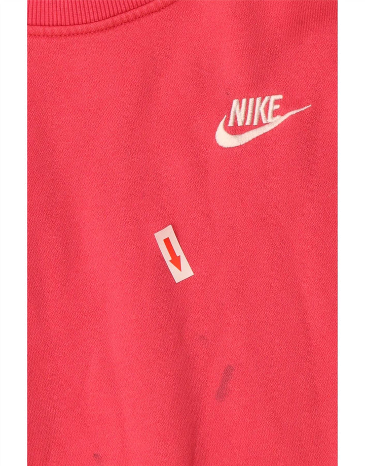 Nike Girl Sweatshirt Jumper 10-11 år Medium Pink Bomuld