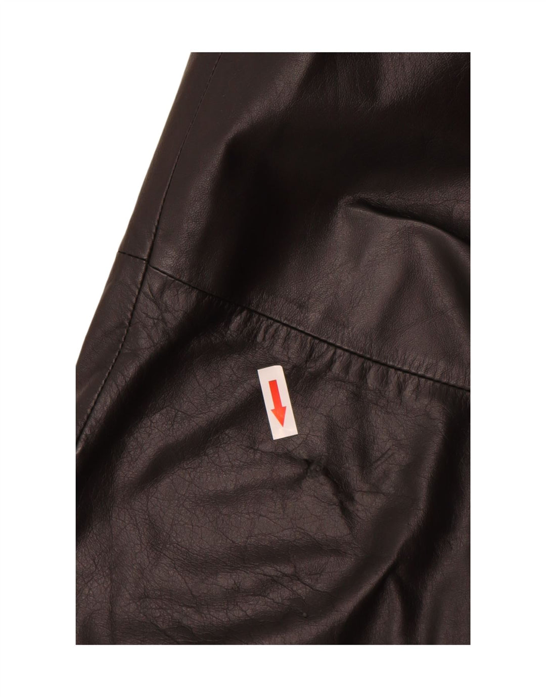 Vintage læderbukser til kvinder EU 38 Medium W28 L30 sort læder