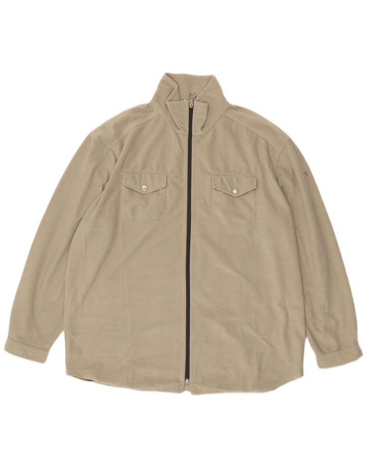 Diadora Træningsdragt til mænd Topjakke XL Beige Polyester
