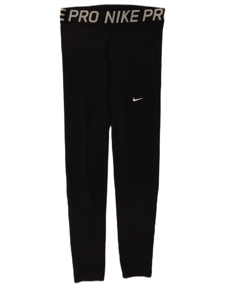 Nike grafiske leggings til kvinder, store sorte polyester