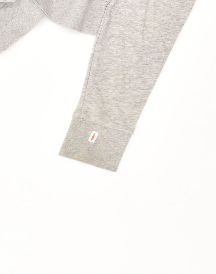 AEROPOSTALE Womens Graphic Hoodie Jumper UK 14 Medium Grey Cotton | Vintage Aeropostale | Thrift | Second-Hand Aeropostale | Used Clothing | Messina Hembry 