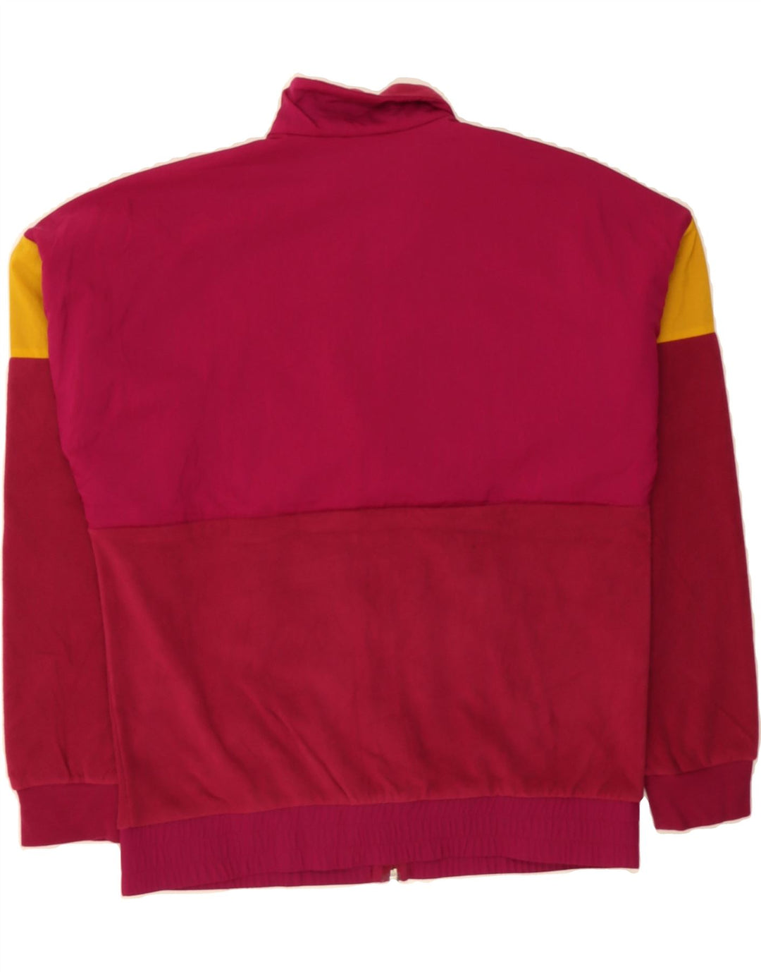 ADIDAS Womens Oversized Tracksuit Top Jacket UK 4/6 XS Red Colourblock Vintage Adidas and Second-Hand Adidas from Messina Hembry 