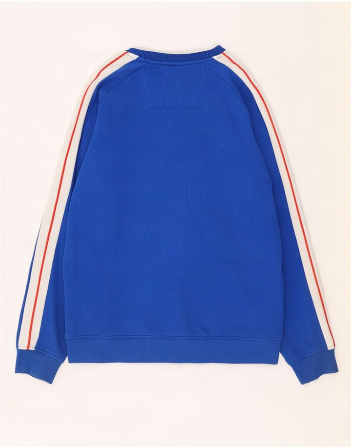 Nautica Herre Grafisk Sweatshirt Jumper Stor Blå Colourblock Bomuld