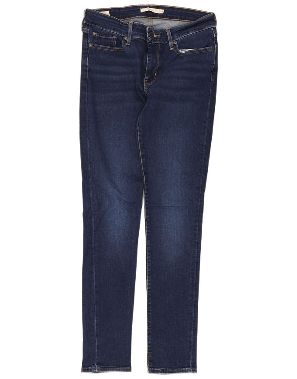 Levi's Dame 711 Skinny Jeans W28 L30 Blå Bomuld
